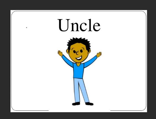 叔叔的英语单词